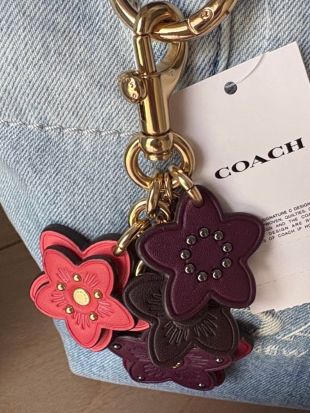 🌸COACH WILDFLOWER MIX BAG CHARM🌸 - Picture 2 of 2